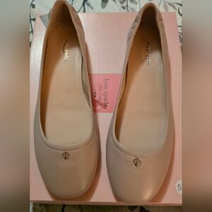 NEW! Kate Spade blush leather ballet flats